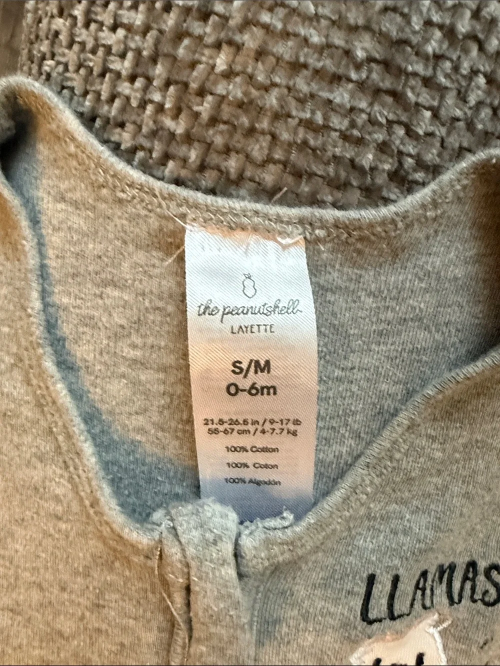 Gray Llama Sleep Sack - Kids Pajama Sack